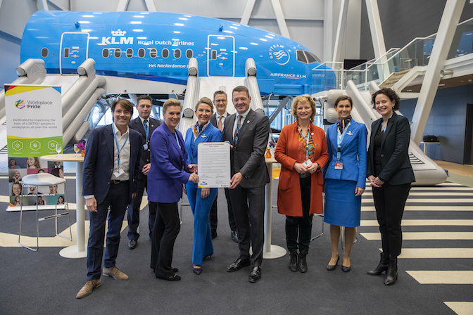 KLM signs Workplace Pride’s Declaration of Amsterdam
